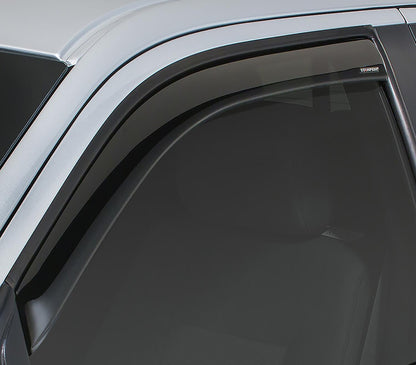 Snap-Inz In-Channel Sidewind Deflector Smoke 2 pc. for 2017-2020 Nissan Titan/Titan XD Standard and Extended Cab Stampede