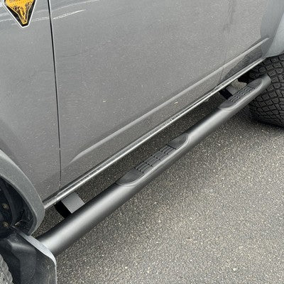 4000 Series Side Steps W/ Mounting Bracket Kit Textured Black 2021-2025 Ford Bronco Go Rhino