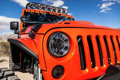 Jeep Head Lights Gravity LED 7 Inch 2- Light 2007-2018 Jeep Wrangler JK 2/4-Door KC HiLiTES