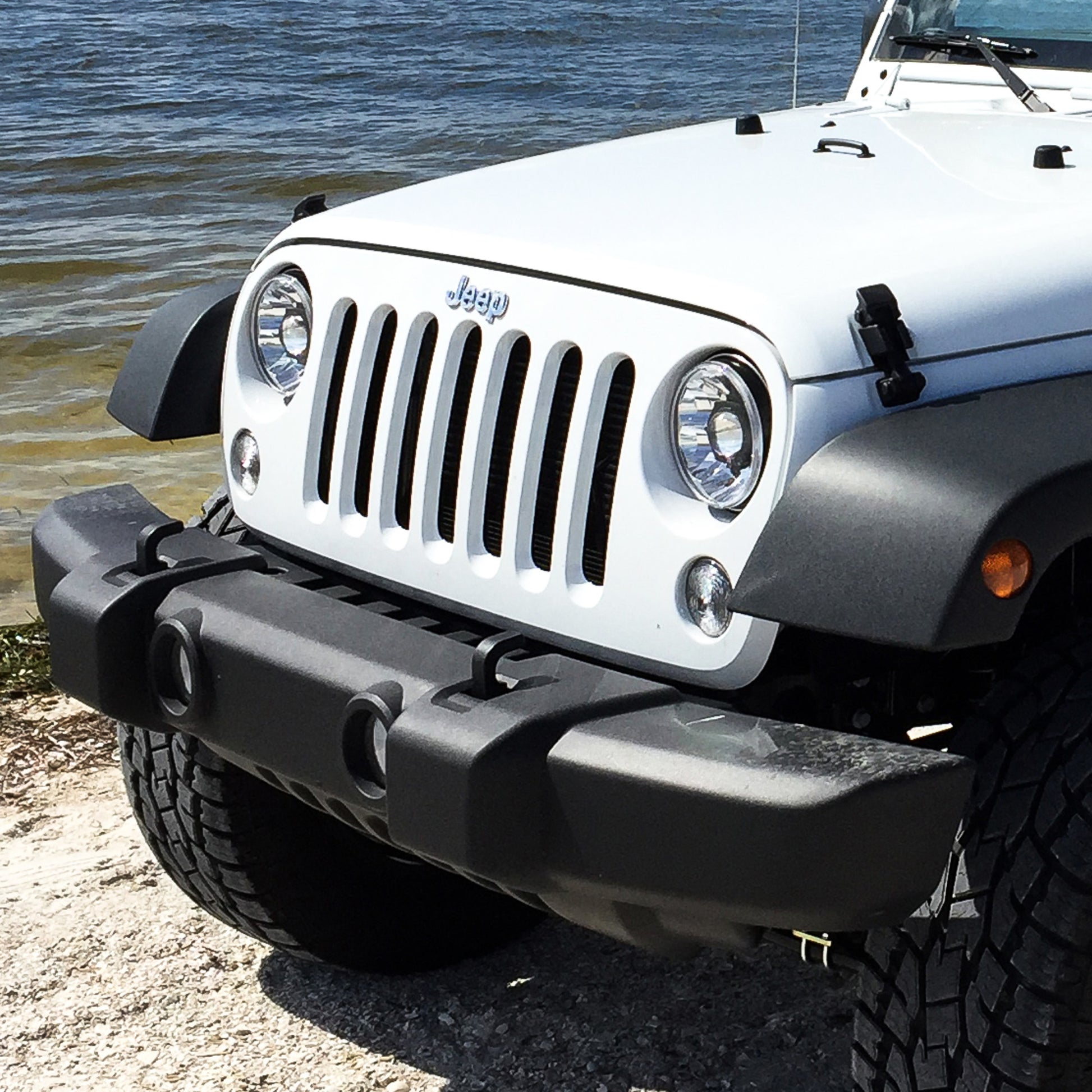 Jeep Head Lights Gravity LED 7 Inch 2- Light 2007-2018 Jeep Wrangler JK 2/4-Door KC HiLiTES