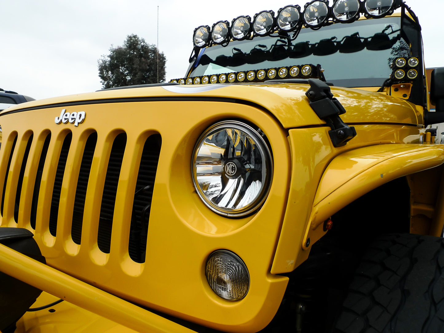 Jeep Head Lights Gravity LED 7 Inch 2- Light 2007-2018 Jeep Wrangler JK KC HiLiTES