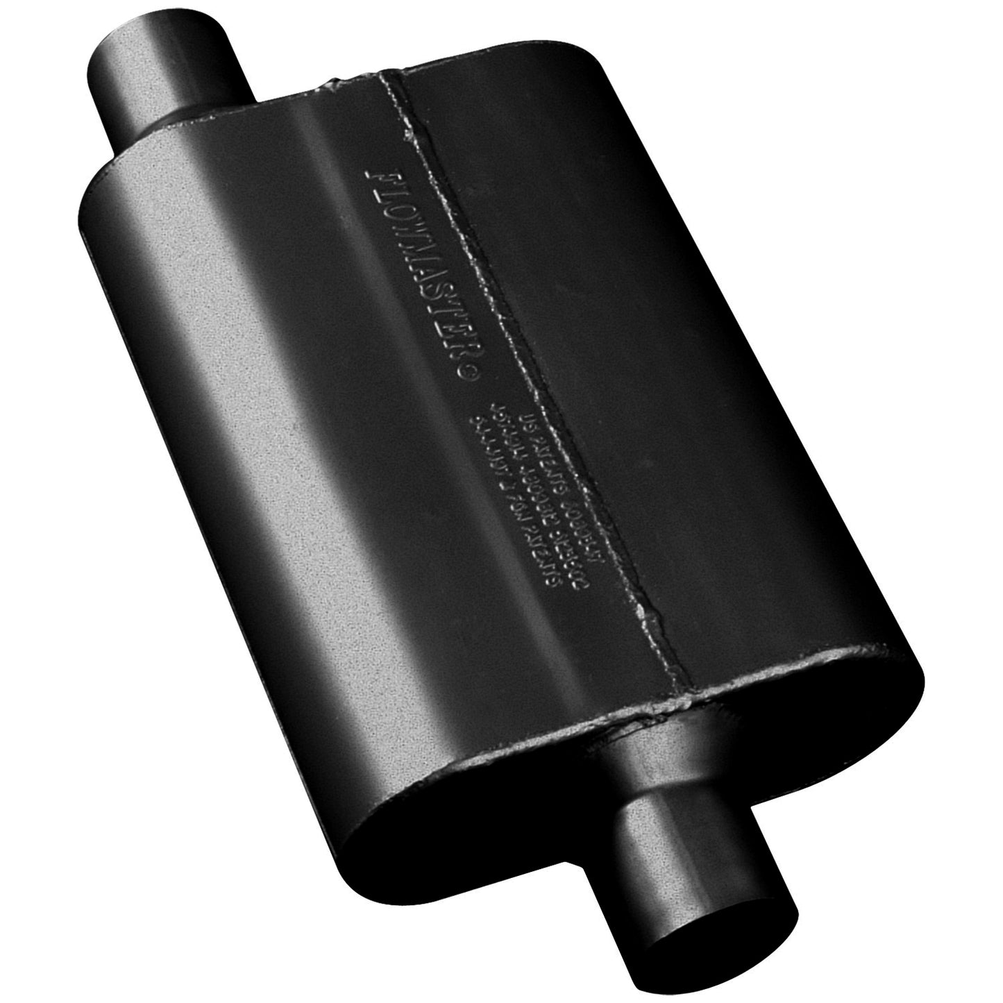 40 Series Chambered Muffler 40 Series 2.25 Offset In 2.25 Center Out Aggressive Sound Flowmaster