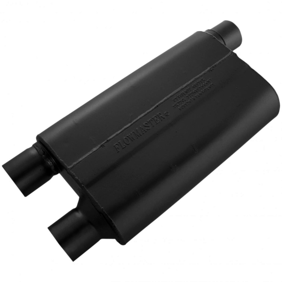 80 Series Chambered Muffler 80 Series Crossflow 2.50 Inch In (O) / Out (D) Aggressive Sound Flowmaster