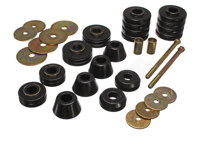 Energy Suspension 67-72 GM 3/4 Ton C-20/C2500 / 1 Ton C-30/C3500 2WD Black Body(cab) Mount Set