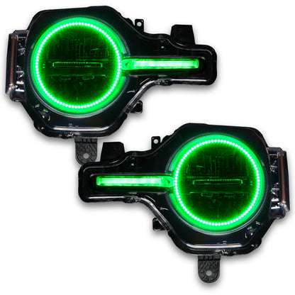 Oracle 21-22 Ford Bronco Headlight Halo Kit w/DRL Bar - Base Headlights -w/BC1 Controller