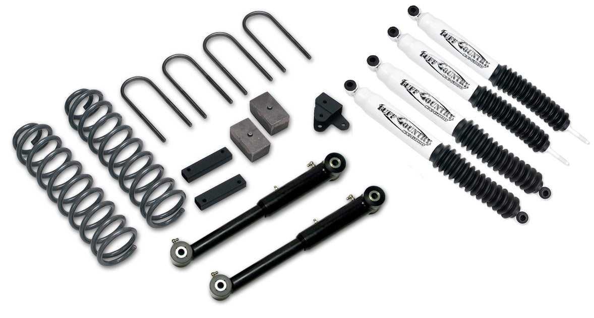 3.5 Inch Lift Kit 87-01 Jeep Cherokee Kit EZ-Flex Tuff Country