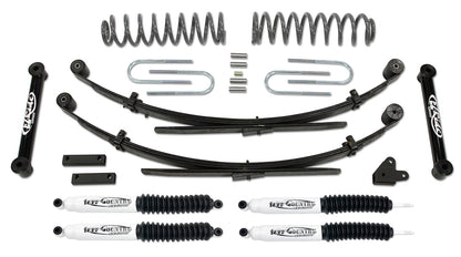 3.5 Inch Lift Kit 87-01 Jeep Cherokee with Rear Leaf Springs Tuff Country