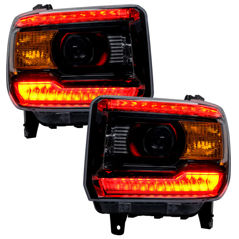 Oracle 14-15 GMC Sierra Headlight DRL Upgrade Kit - ColorSHIFT w/o Controller
