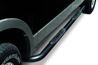 4000 Series SideSteps With Mounting Bracket Kit Powder Coat Black 2005-2023 Toyota Tacoma Go Rhino