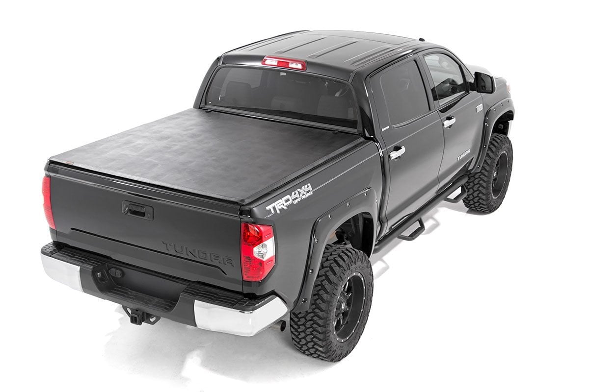 Soft Tri-Fold Bed Cover | 5'7" Bed | No OE Rail | Toyota Tundra (07-21)