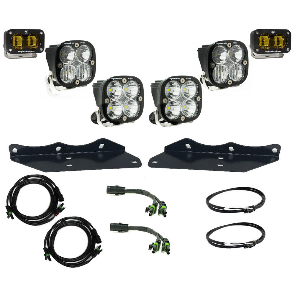 Ford Raptor (17-20) Fog Pocket Kit S2 SAE Baja Amber Pro Baja Designs