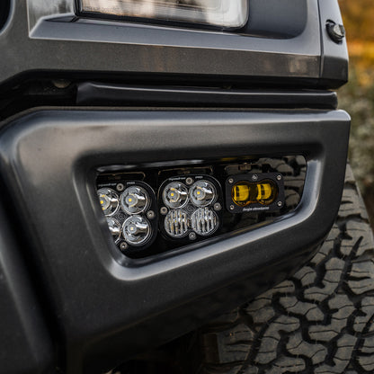 Ford Raptor (17-20) Fog Pocket Kit S2 SAE Baja Amber Pro Baja Designs