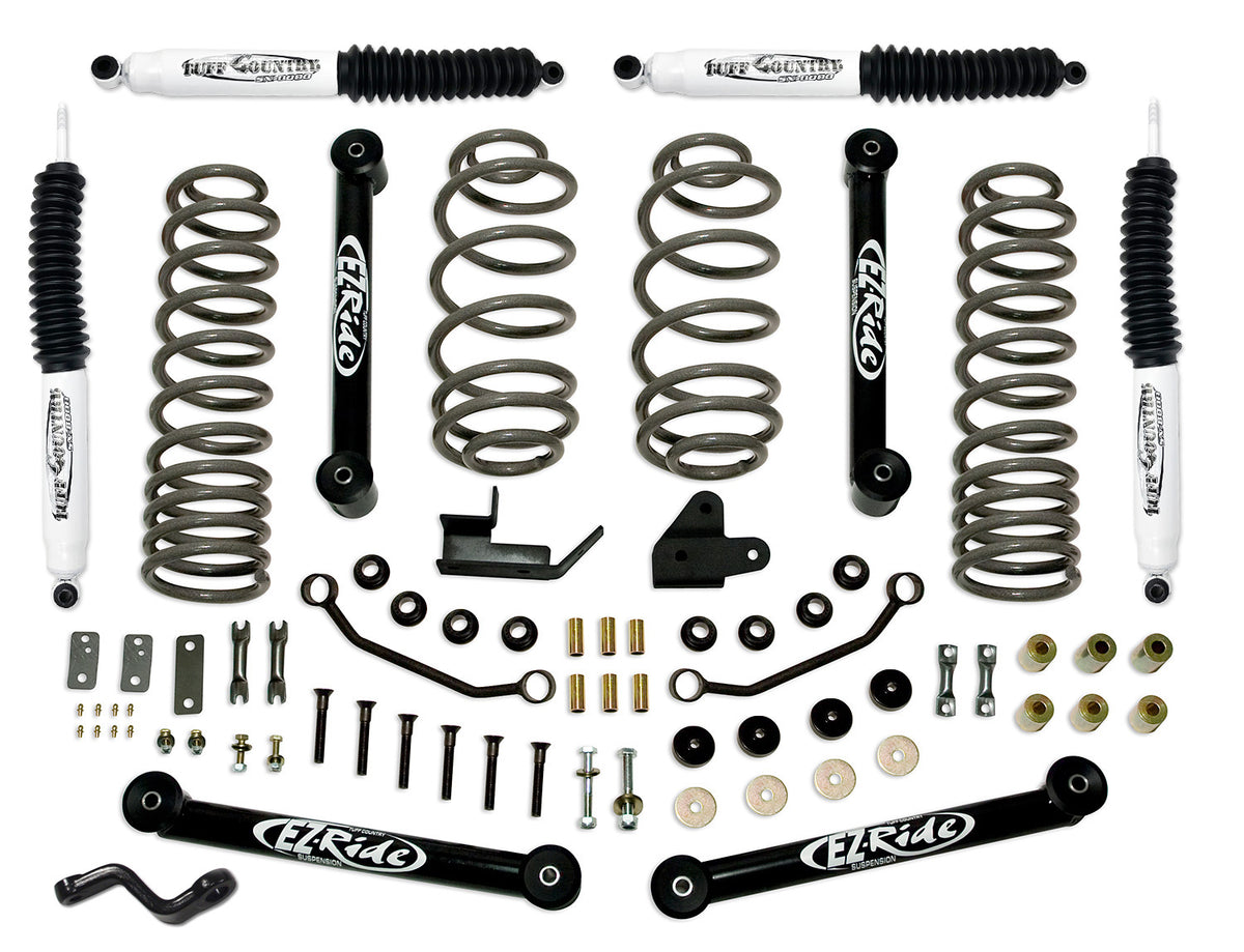 4 Inch Lift Kit 97-06 Jeep Wrangler TJ EZ-Ride Lift Kit Tuff Country