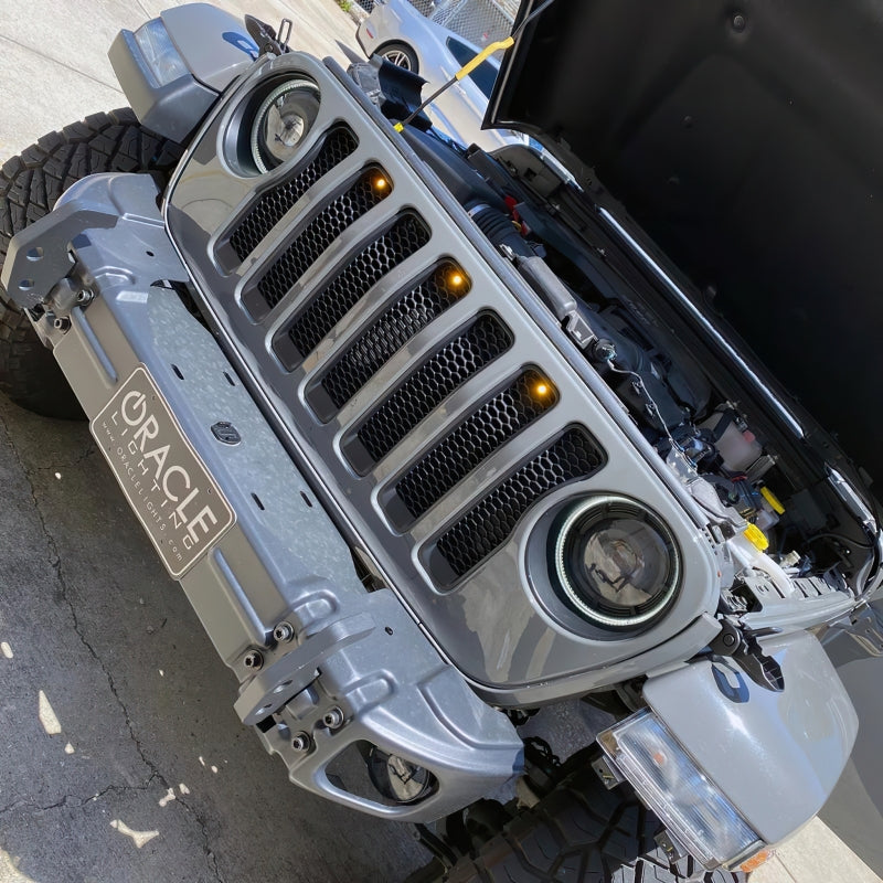Oracle Pre-Runner Style LED Grille Kit for Jeep Wrangler JL - Amber