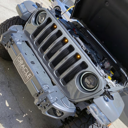 Oracle Pre-Runner Style LED Grille Kit for Jeep Wrangler JL - Amber