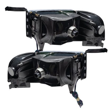 Oracle 94-02 Dodge Ram Pre-Assembled Halo Headlights - ColorSHIFT w/ Simple Controller