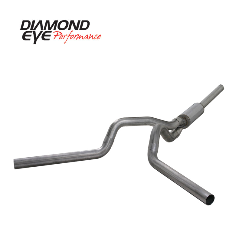 Diamond Eye KIT 4in Catback DUAL SS: 2004.5-2007.5 DODGE CUMMINS 600