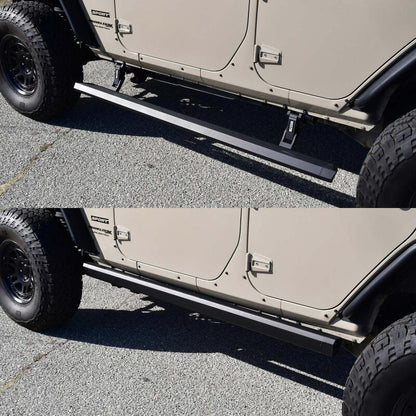 Westin 07-18 Jeep Wrangler JK Unlimited Pro-e Electric Running Boards - Textured Black