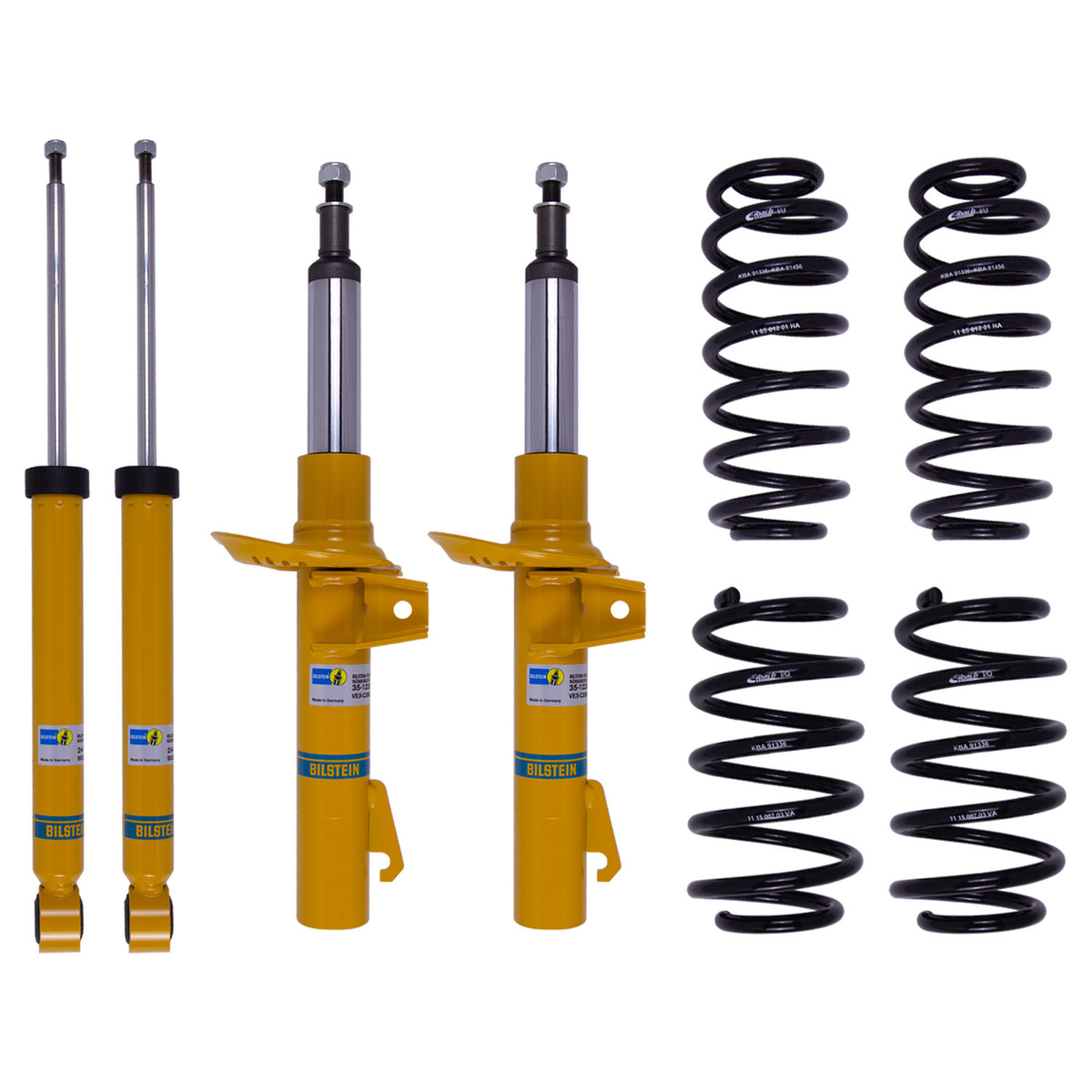 Suspension Kit Volkswagen Passat 2010-2006 Monotube Front Lowered Height 30mm up to 1180kg Axle Load Rear Lowered Height 30mm up to 1130kg Axle Load Without Electronic or Self-Leveling Suspension With 55mm Outside Strut Diameter B12 (Pro-Kit) Bilstein