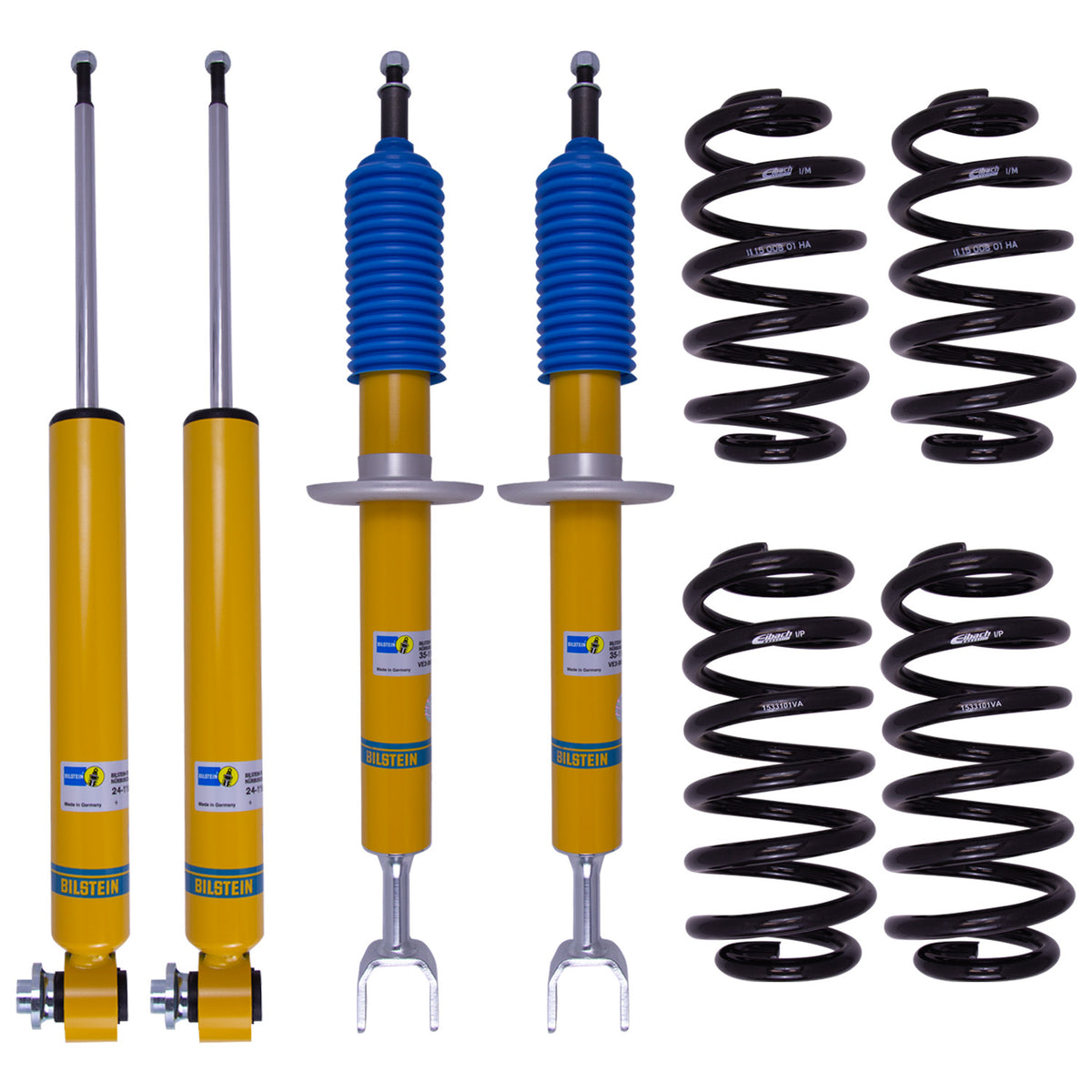 Suspension Kit Audi A6 2011-2006 Monotube Front Lowered Height 30mm, up to 1215kg Axle Load Rear Lowered Height 30mm, up to 1115kg Axle Load Without Air or Self-Leveling Suspension B12 (Pro-Kit) Bilstein