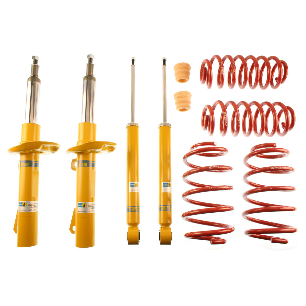 Suspension Kit Volkswagen GTI 2009-2006, Rabbit 2009-2006 Monotube Front Lowered Height 20-25mm, up to 1130kg Axle Load Rear Lowered Height 20mm, up to 930kg Axle Load With 55mm Outside Strut Diameter B12 (Sportline) Bilstein