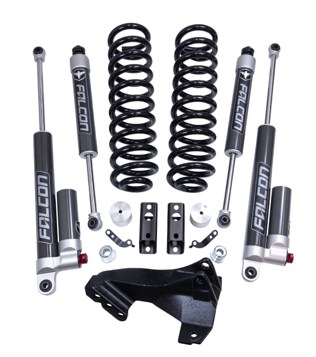 2.5 Inch Coil Spring Front Lift Kit W/Falcon 2.1 Monotube Fronts And Tow Haul Rear Shocks 2020-2025 Ford F-250/F-350 Super Duty Diesel 4WD ReadyLIFT