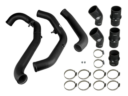 BladeRunner 2-1/2 Inch Aluminum Hot Charge Pipe Black Ford F-150 Raptor 17-20 V6-3.5L (tt) aFe Power