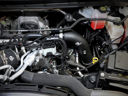 BladeRunner 3 Inch Aluminum Hot and Cold Charge Pipe Kit Black GM Diesel Trucks 20-23 V8-6.6L (td) L5P aFe Power
