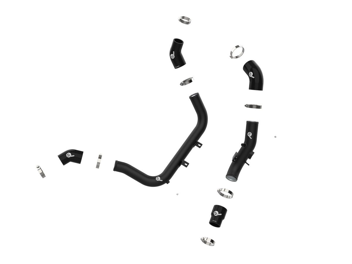 BladeRunner 2-1/4 Inch & 2-1/2 Inch Aluminum Hot and Cold Charge Pipe Kit Black Hyundai Elantra/Elantra GT/i30 17-25 L4-1.6L (t) aFe Power