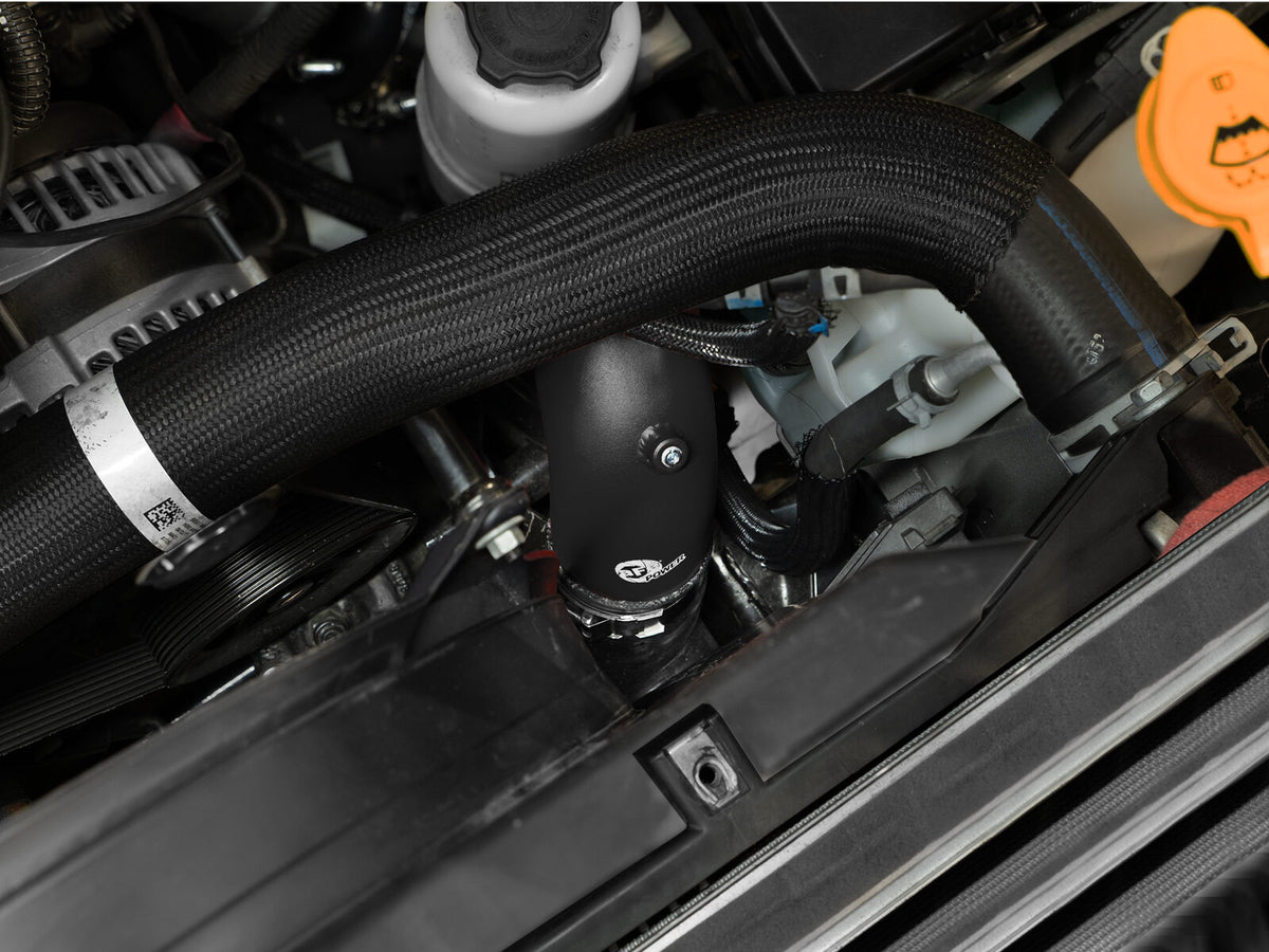 BladeRunner 2-1/2 Inch to 3 Inch Aluminum Cold-Side Charge Pipe Black Ram Diesel Trucks 25-26 L6-6.7L (td) aFe Power