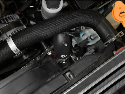 BladeRunner 2-1/2 Inch to 3 Inch Aluminum Cold-Side Charge Pipe Black Ram Diesel Trucks 25-26 L6-6.7L (td) aFe Power