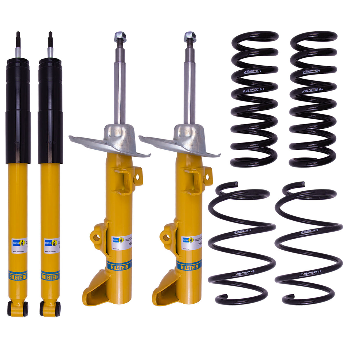 Suspension Kit Mercedes-Benz SLC300 2020-2017, SLK250 2015-2012, SLK300 2016 Monotube/Twintube Front Lowered Height 25-30mm, up to 940kg Axle Load Rear Lowered Height 25mm, up to 970kg Axle Load B12 (Pro-Kit) Bilstein