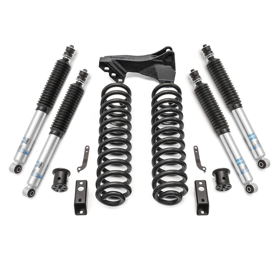 2.5 Inch Coil Spring Front Lift Kit W/Bilstein Shocks Front/Rear 2017-2019 Ford F-250/F-350 Super Duty Diesel 4WD ReadyLIFT