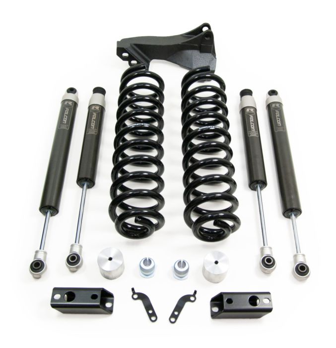 2.5 Inch Coil Spring Front Lift Kit W/Falcon 1.1 Monotube Shocks Front/Rear 2017-2019 Ford F-250/F-350 Super Duty Diesel 4WD ReadyLIFT