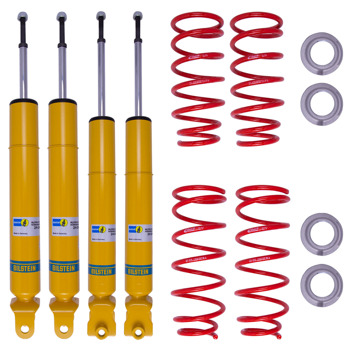Suspension Kit Fiat 124 Spider 2020-2017, Mazda MX-5 Miata 2024-2016 Monotube Front Lowered Height 30-40mm, up to 695kg Axle Load Rear Lowered Height 30mm, up to 665kg Axle Load B12 (Sportline) Bilstein