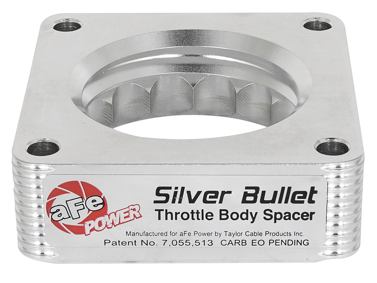 Silver Bullet Throttle Body Spacer Kit Nissan 350Z 03-06/Alitima 03-05/Infiniti G35 03-07 V6-3.5L (VQ35DE) aFe Power