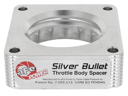 Silver Bullet Throttle Body Spacer Kit Nissan 350Z 03-06/Alitima 03-05/Infiniti G35 03-07 V6-3.5L (VQ35DE) aFe Power