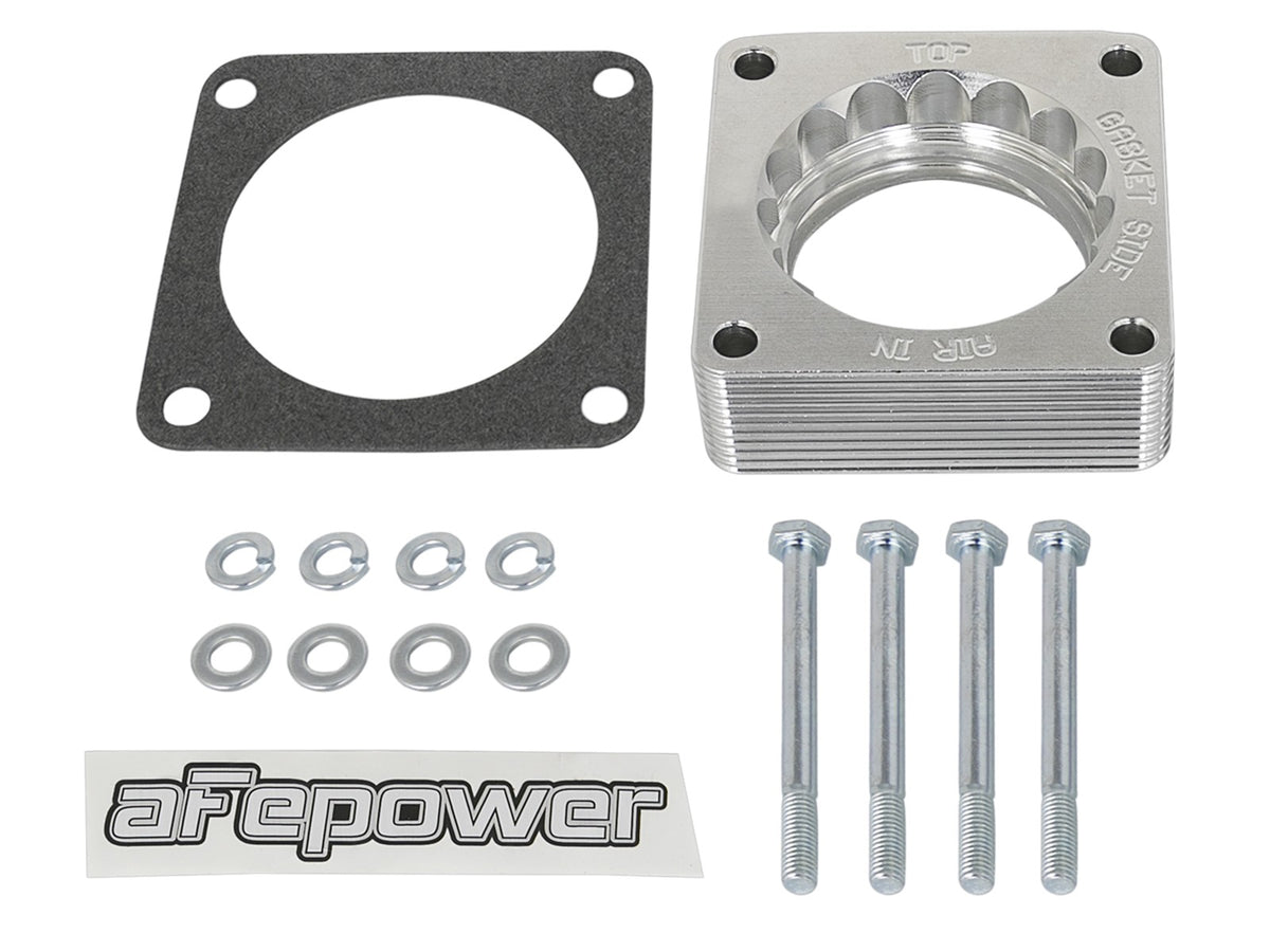 Silver Bullet Throttle Body Spacer Kit Nissan 350Z 03-06/Alitima 03-05/Infiniti G35 03-07 V6-3.5L (VQ35DE) aFe Power