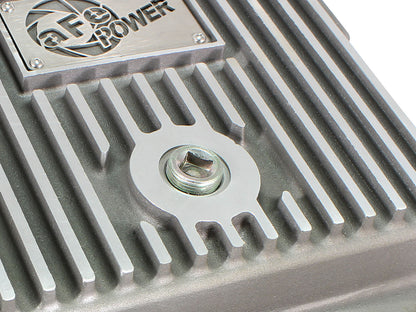 Street Series Transmission Pan Raw w/ Machined Fins GM Trucks 99-16 aFe Power