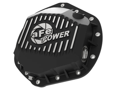 Pro Series Rear Differential Cover Black w/ Machined Fins Dodge Trucks 2500/3500 03-18 aFe Power