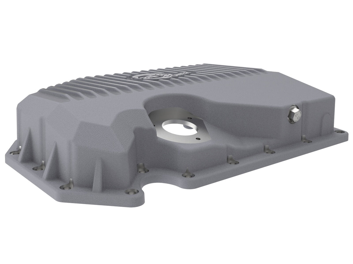 Street Series Engine Oil Pan Raw w/ Machined Fins Audi/Volkswagen 05-22 L4-1.8L (t)/2.0L (t) (w/ Oil Sensor) aFe Power