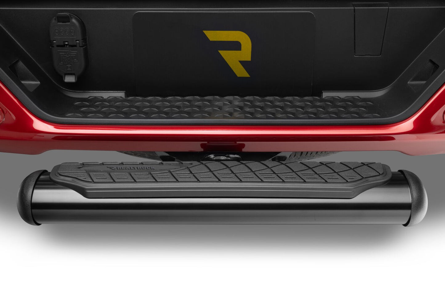 4 Inch Oval Hitch Step Black Powdercoat Go Rhino