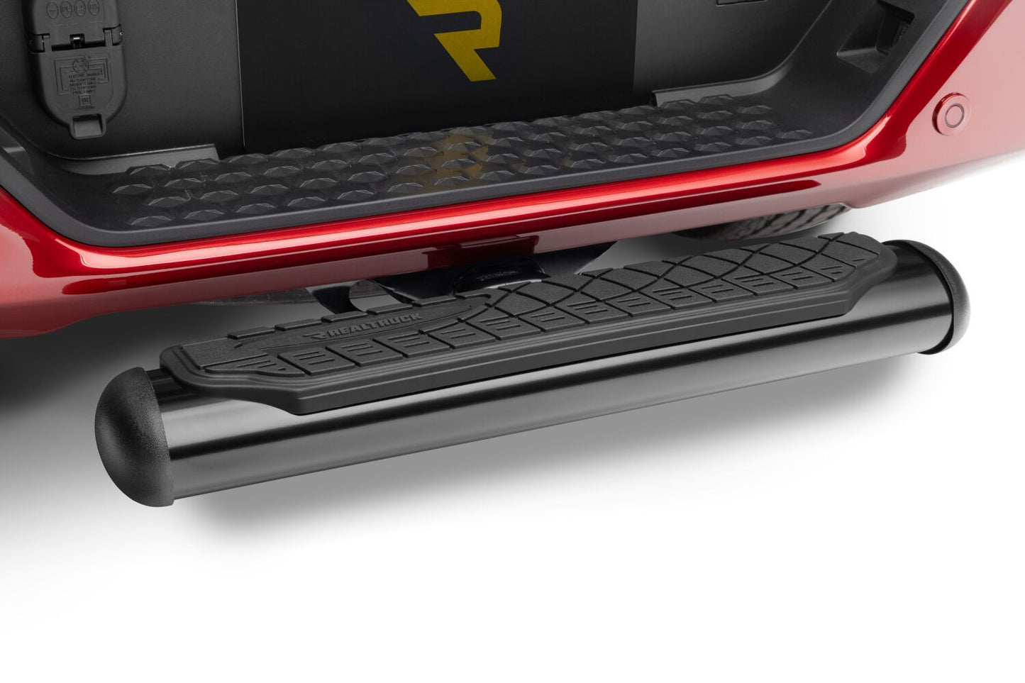 4 Inch Oval Hitch Step Black Powdercoat Go Rhino