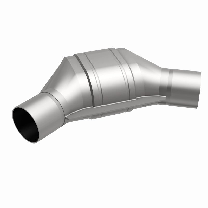 MagnaFlow Universal Catalytic Converter 2.25 Angled In/Out Front CA