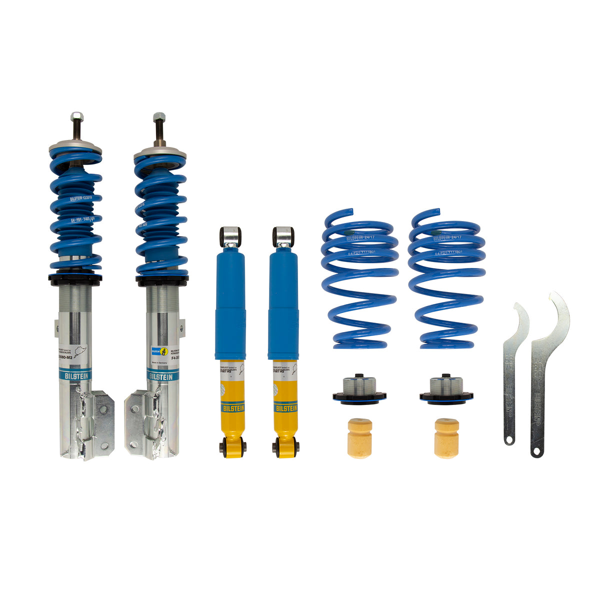 Suspension Kit Fiat 500 2019-2012 Monotube Front Lowered Height 20-40mm, up to 830kg Axle Load Rear Lowered Height 20-40mm, up to 640kg Axle Load B14 (PSS) Bilstein