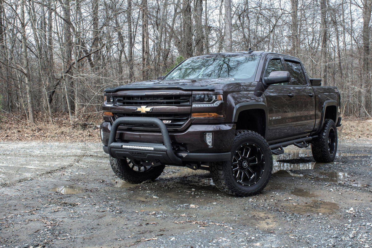 Bull Bar with LED Light Bar Black 2020-2024 Silverado/Sierra 2500 HD/3500 HD Lund