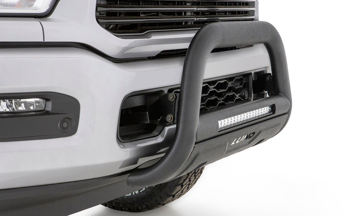 Bull Bar with LED Light Bar Black 2009-2018 Dodge Ram 1500 Lund