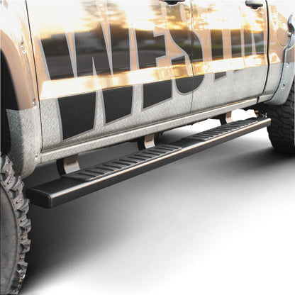 Westin 2007-2018 Chevy Silverado Crew Cab R7 Nerf Step Bars - Black