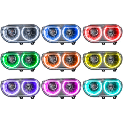 Oracle 08-14 Dodge Challenger SMD HL (Non-HID) - ColorSHIFT w/ BC1 Controller