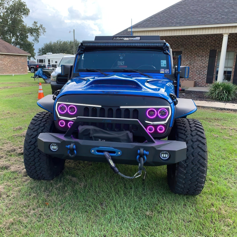 Oracle Vector Jeep Wrangler JK Grille LED Halo Kit - White